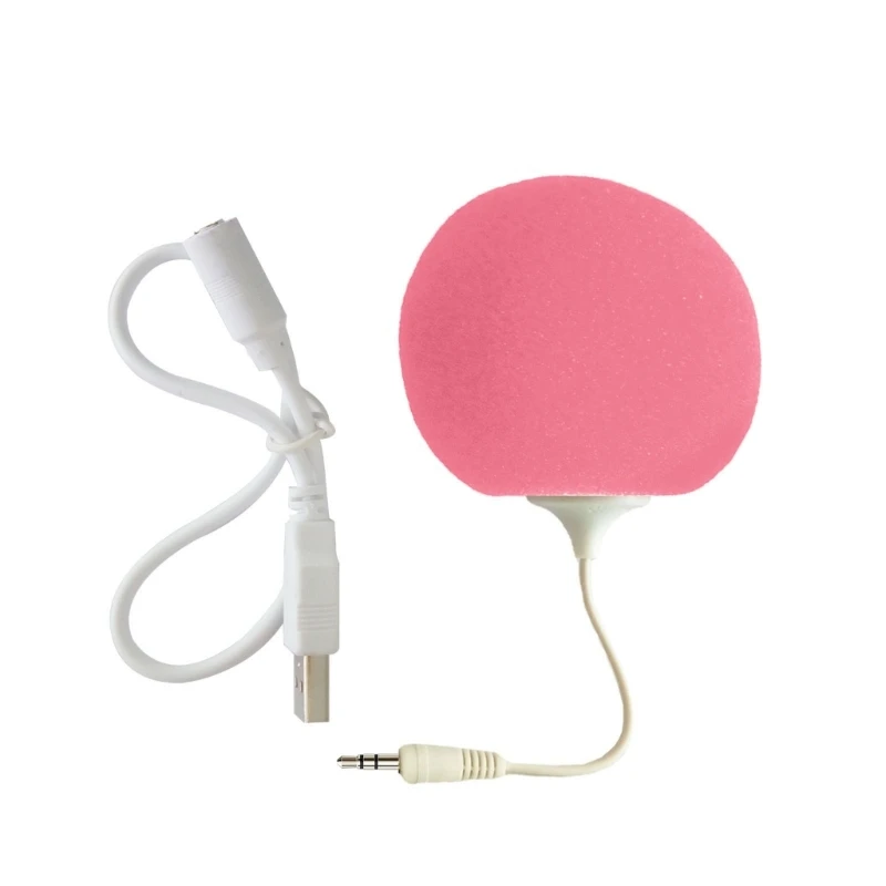 Lightweight Speaker Sponge Ball Speaker 3.5mm for Household Gift N0HC
