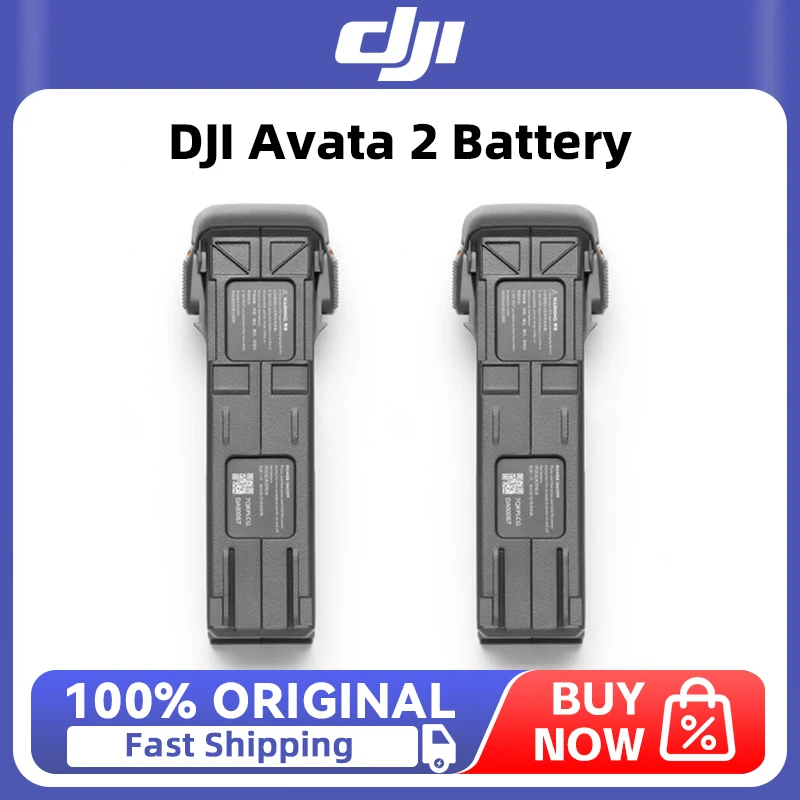 Lot de 3 batteries DJI Avata 2 sur fond blanc, autonomie étendue pour votre drone
