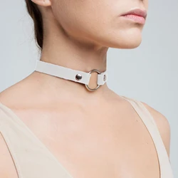 Elegant Gothic Leather Choker Necklace (Style 2)