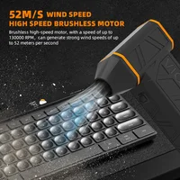 130000RPM Mini Turbo Jet Fan with 3 Gear Adjustable Violent Blower Wind Speed 52m/s Compressed Air Duster Keyboard Car Cleaning 2