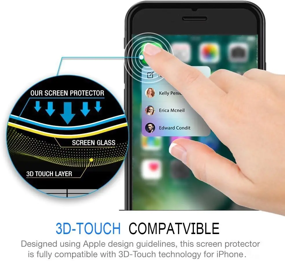 Premium 9H Tempered Glass Screen Protector Film - 2/4 Pack, High Clarity and Durability