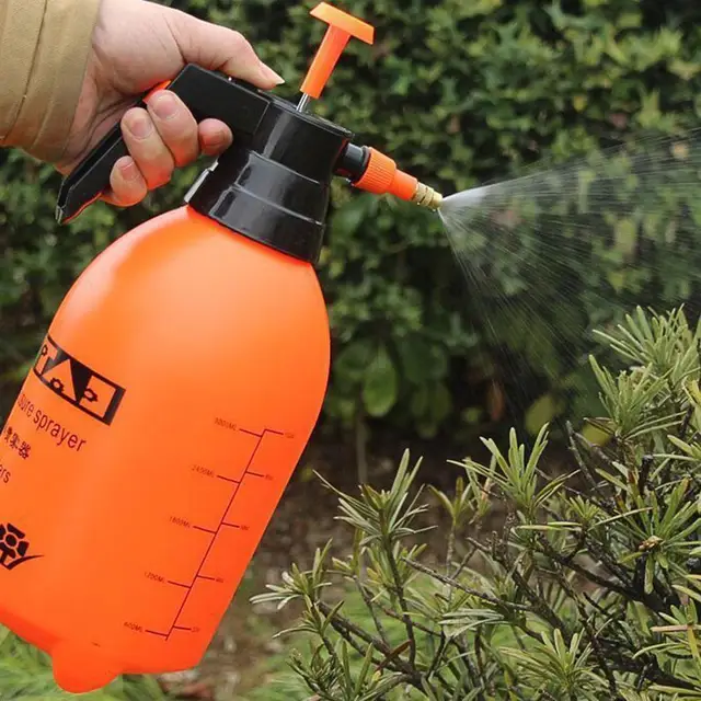 0.8/1.5/2/3L Garden Pressure Sprayer Portable Hand Pump Sprayer Watering Can with Adjust Nozzle for Garden Lawn, 2 Spray Mode 6