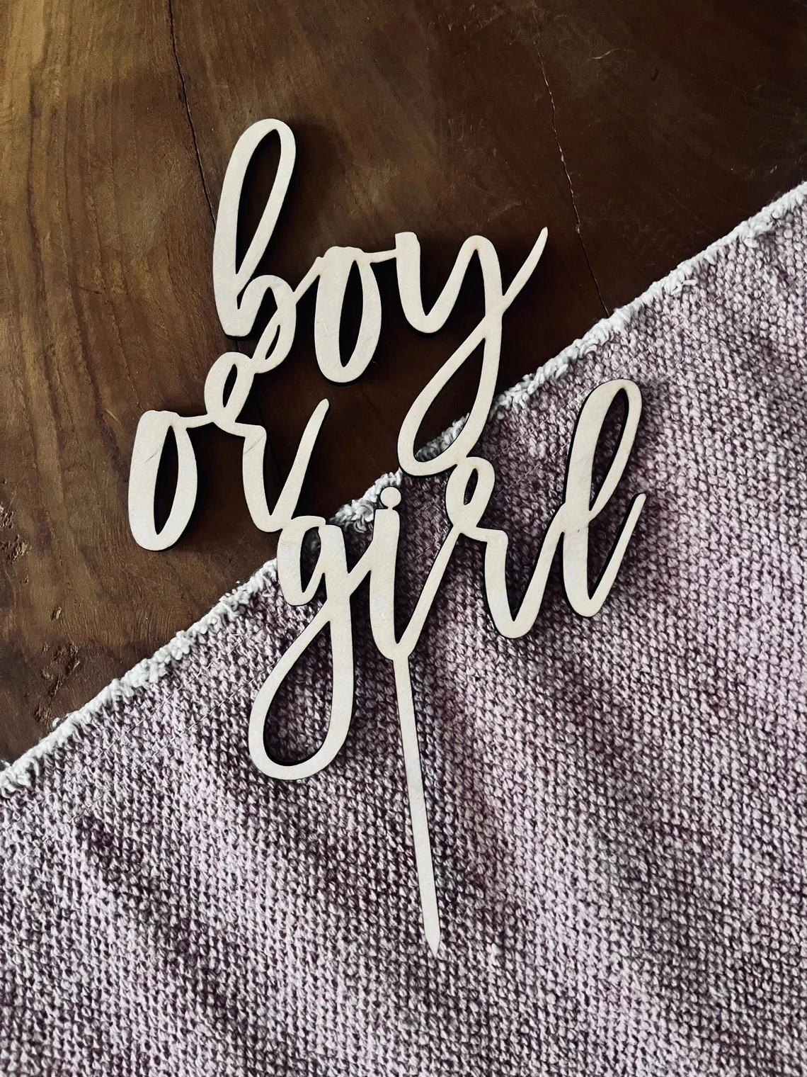 Gender Reveal Cake Topper Cake Topper In Legno Ragazzo O Ragazza, Baby Shower Cake Topper, Benvenuto Decorazione Torta Festa Neonato