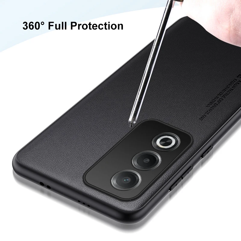 Luxury PU Leather Phone Case with Matte TPU Silicone Shockproof Protection Coque