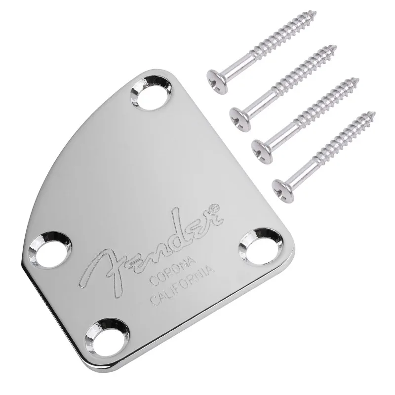 4-Hole Curved Neck Reinforcement Plate for Electric Guitar & Bass  Durable and Practical Home Protector Convenient and Practical