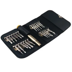 Jeu de tournevis Torx 25 en 1, jeu de tournevis portefeuille outils de réparation pour iPhone montre ordinateur Mini outil de précision multifonction 