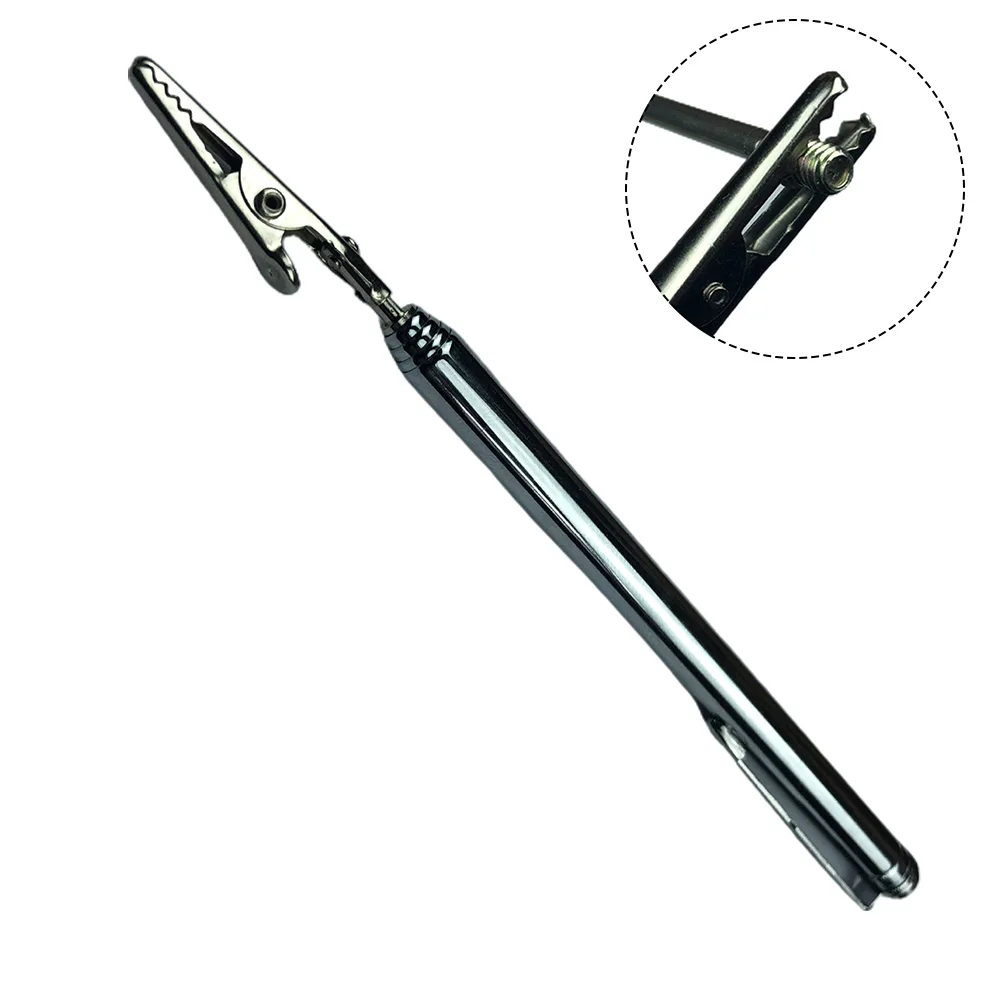 Computer Maintenance Crocodile Clip Pocket Clip 8 Inches Chrome Plating Stainless Steel Telescopic High-quality