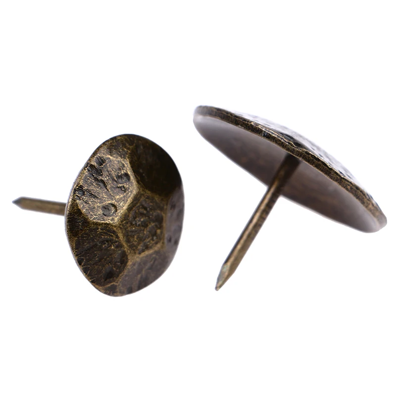 Upholstery Nail Furniture Hardware Vintage Style Bronze Turtle Back 10pcs