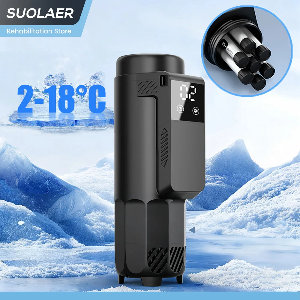 Custodia da viaggio per refrigeratore per insulina 2~18 ℃ Dispositivo di raffreddamento per diabetici per farmaci da viaggio con display della temperatura, organizer per medicinali refrigerato