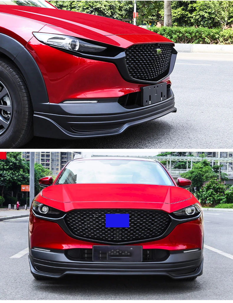 Außen Zubehör Styling Für Mazda CX-5 CX5 2022 2023 ABS Schwarz Auto  Vorderseite Stoßstange Racing Grills Mesh Um Abdeckung trim - AliExpress