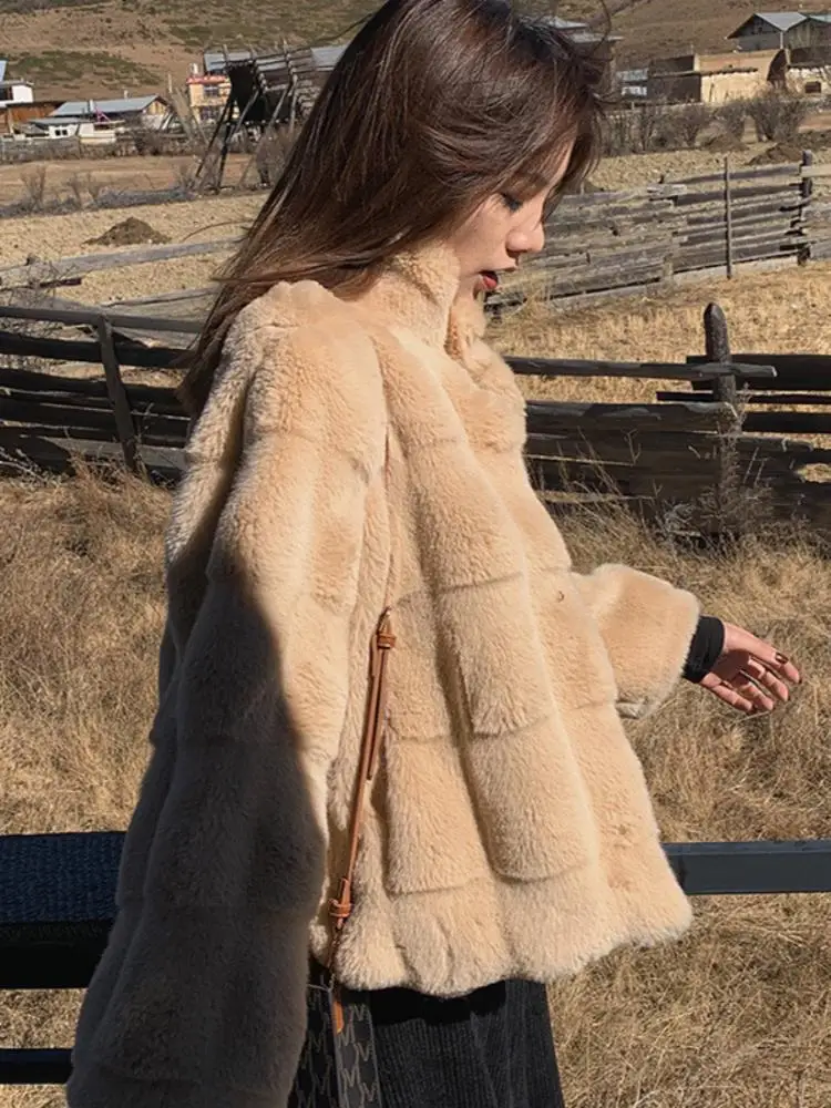 

Imitation Danish Mink Fur Coat Women's Short Winter 2023 New Thickened and Environmentally Friendly Lamb Plush Young Top