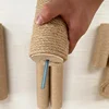 Cat Scratching Post Tree Shape Sisal Solid Wood DIY Kitten Climbing Frame Replacement Column Accessories Furniture Pet Toy 4