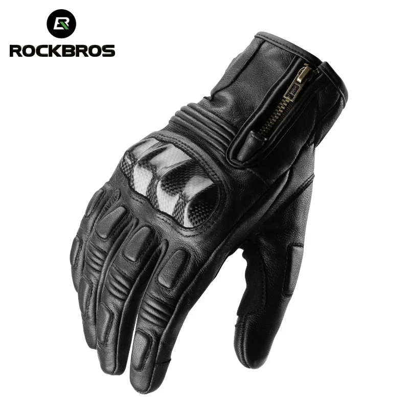 ROCKBROS Full Finger Racing Gloves Motorcycle Tactical Gloves Touch Screen Outdoor Sports Protection Cycling Bike