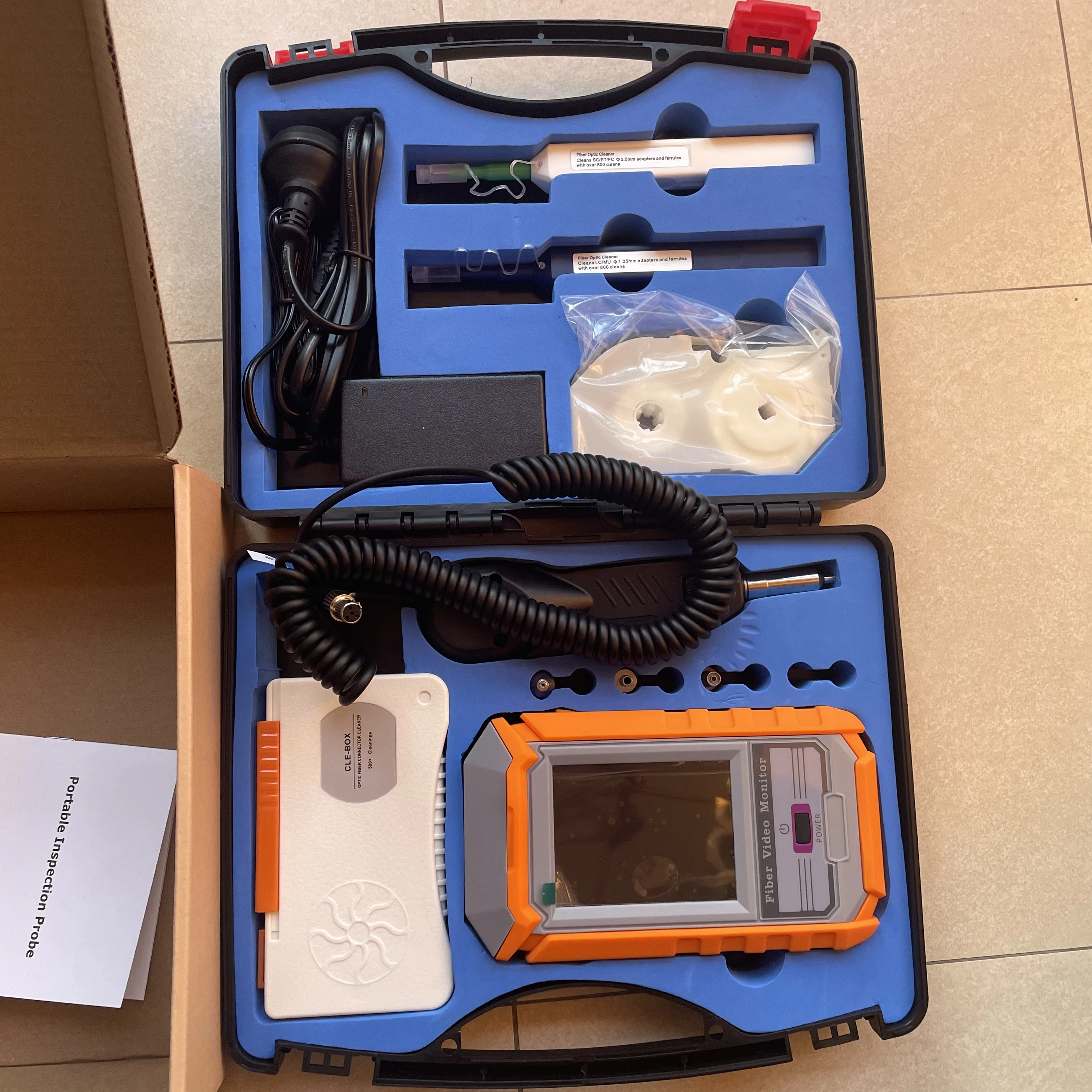 

Fiber Video Inspection Probe Microscope Fiber Optic End Face Inspection Fiber Connector End Face Detector