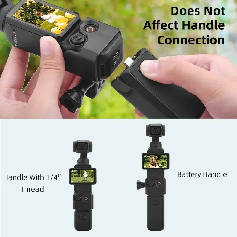 BRDRC Camera Adapter Mount for DJI Osmo Pocket 3,Neck Holder