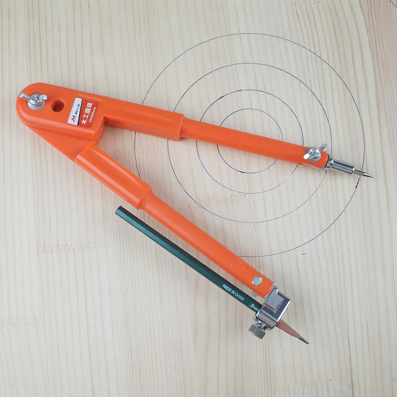 Carpenter Precision Pencil Compasses Large Diameter Adjustable Dividers Marking And Scribing Compass For Woodworking