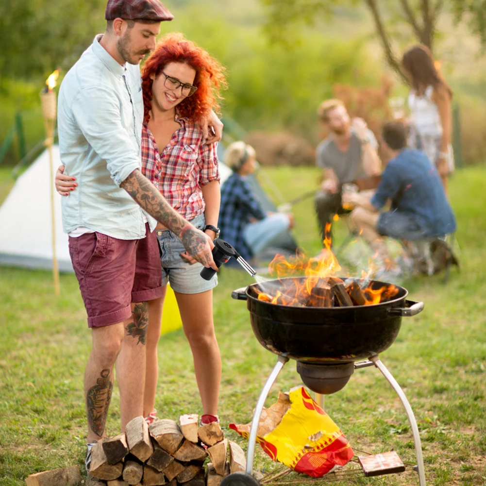 Outdoor Fan Air Blower Handheld Barbecue Fire Bellows Grill Accessories Aluminum Alloy Kitchen Tool for Picnic Camping Cooking bbq fan,bbq air blower