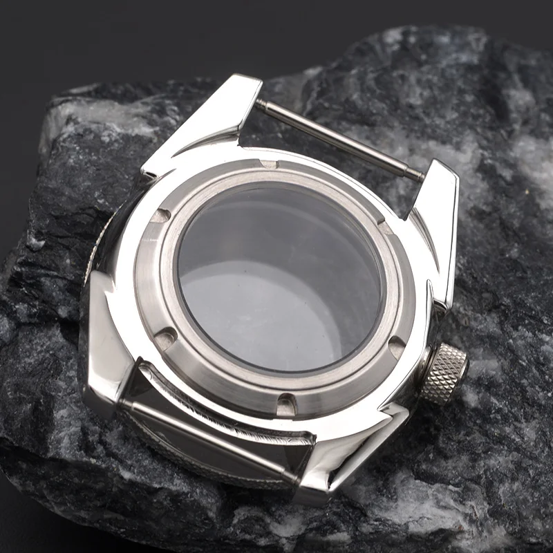 Mod Men's Watch Case Stainless Steel Sapphire Glass Fit NH35 NH36 Movement 200M Water Samurai Black Series SRPE33K1 SRPF77K1