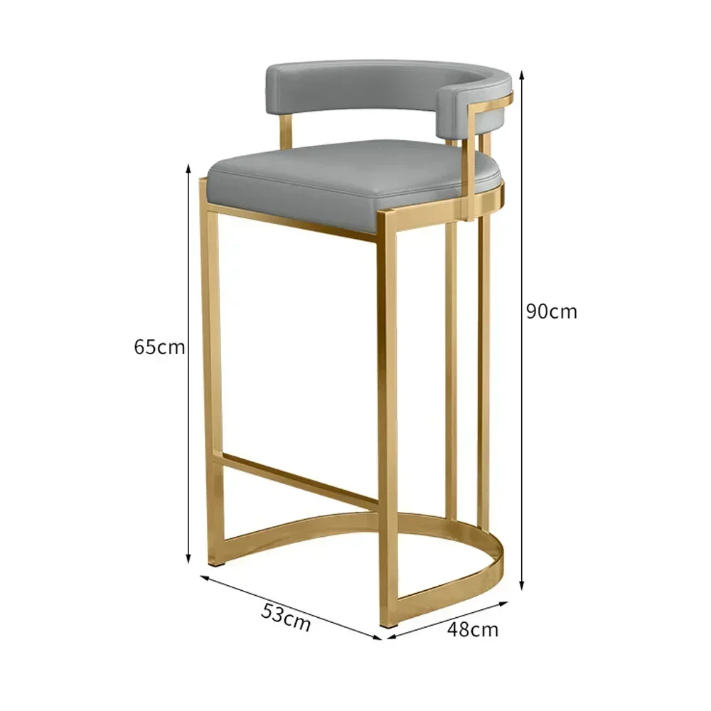 Modern Fabric Folding China High Counter Stool Stainless Bar Chair Bar Stools
