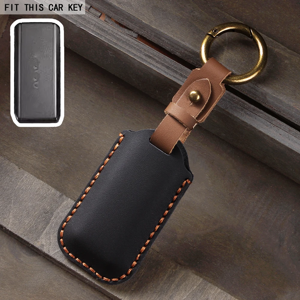 Leder Autoschlüsseletui Schlüsseltasche Auto Smart Key Fob Cover Shell für Volvo S60 V60 S90 V90 Xc40 C40 Xc60 Xc90 Polestar 2 3 4 5 6 – Detail 4