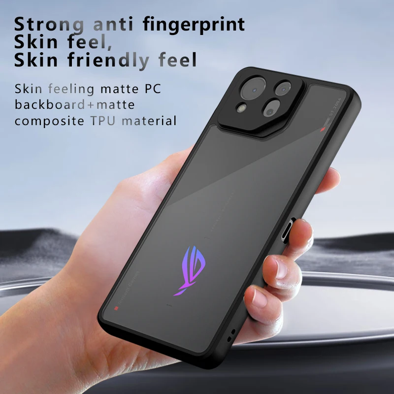 Acrylic Transparent Frosted Shockproof Armor Phone Case with Bumper Protection