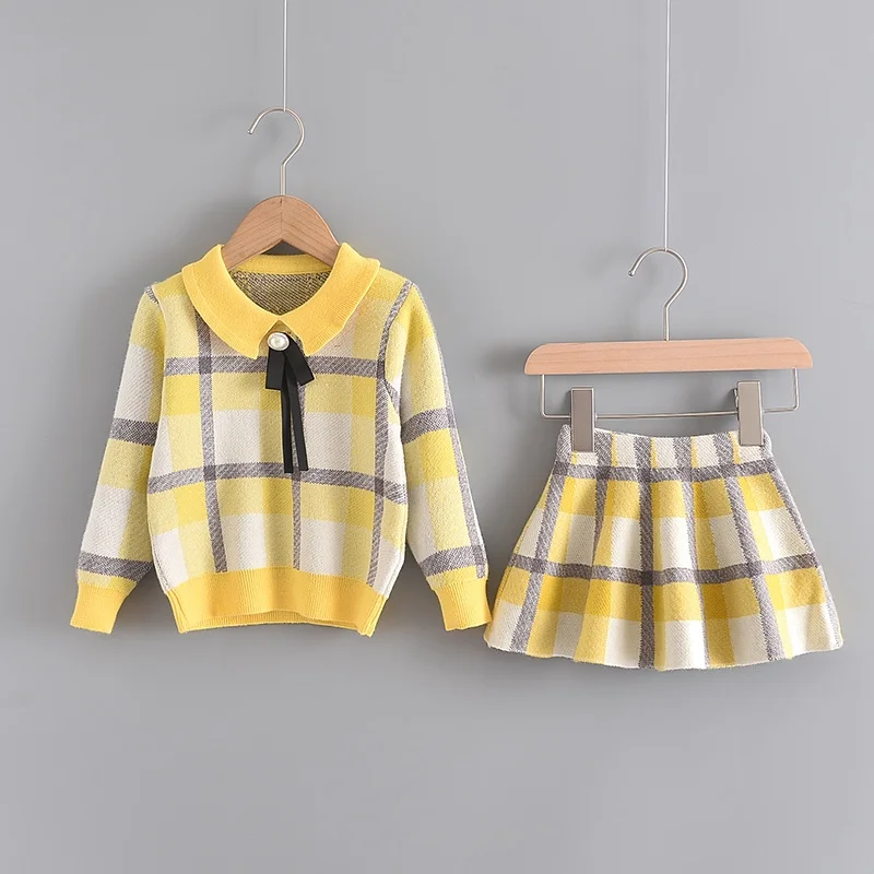 Girls Plaid Princess Set 5