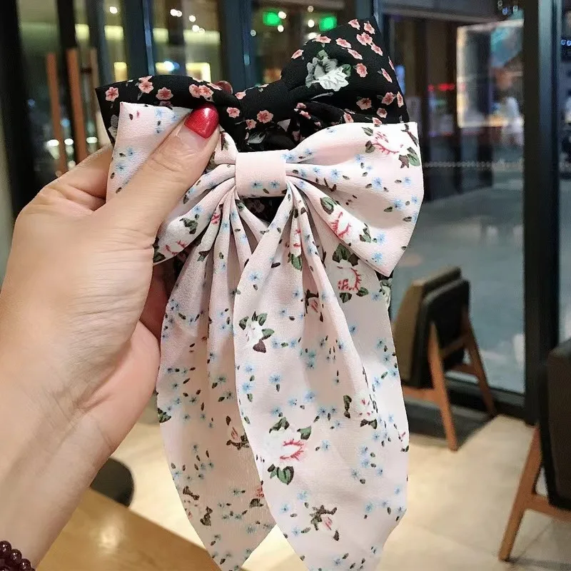 Ribbon Bow Hair Clips for Women Big Large Bow Hairpins Girls Bowknot Hair Clip Barrettes Women Accessories hair accessories