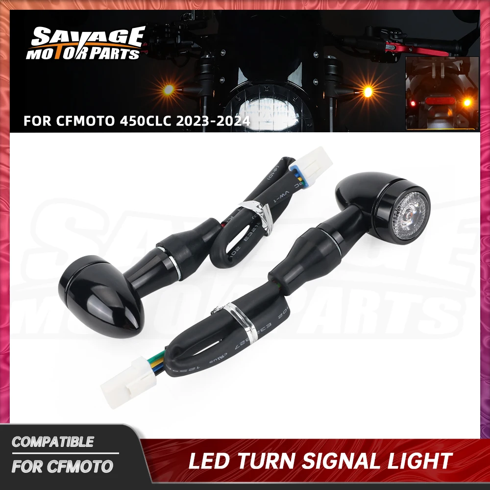

2024 450CLC Rear LED Turn Signal Light For CFMOTO 450 CLC 2023 2024 Motorcycle Indicator Flashing Lamp With Wiring Harness