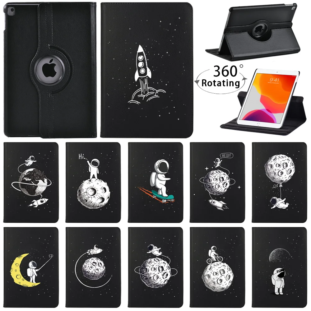 

Smart 360 Degrees Rotating Tablet Cover for IPad 9th 2021 8th 7th 10.2 inch 5th 6th 9.7/iPad 2 3 4/ Mini 4/5 Leather Stand Case
