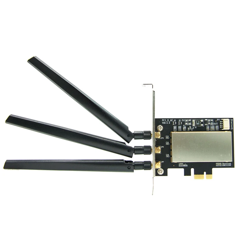 Per Adattatore Convertitore Pci-E Desktop Con Scheda Wlan Broadcom Muslimexlimatexplain + Antenna Per Apple Wifi