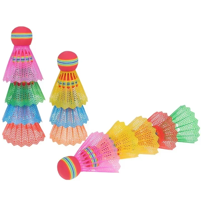 A Set Game Sports Big Head Color Badmintons Rainbow Plastic Tennis Mixed Children Adults Children'S Patting Indoor Special China badminton shuttlecock badminton ball feather shuttlecock
