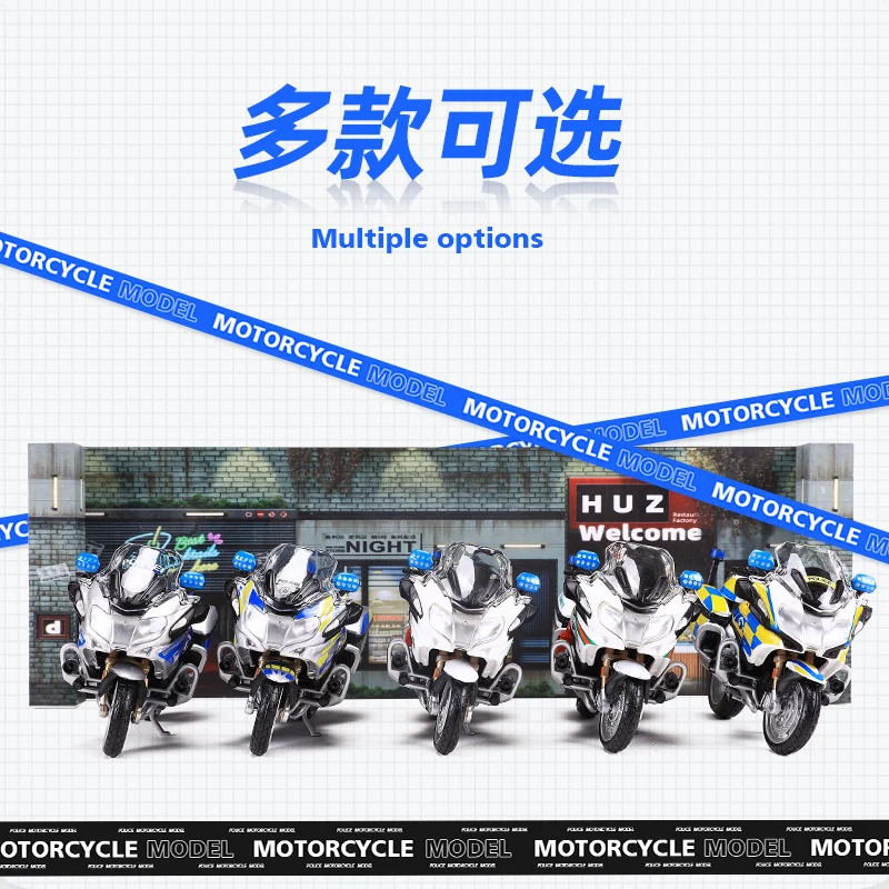Maisto 1:18 BMW R 1200 RT Police Motorcycle Model Die-casting Toys Collection Kids Toys y 5