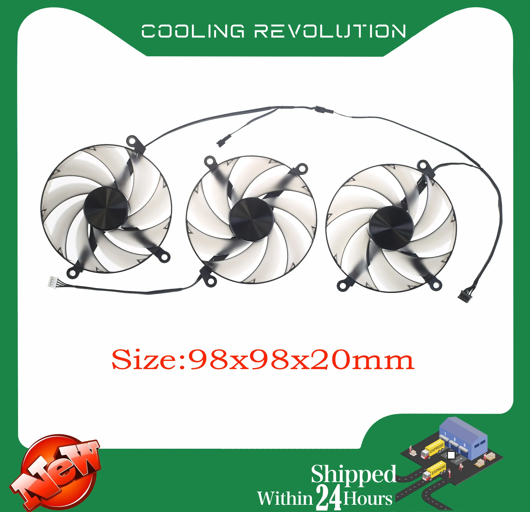 Ventola Per Scheda Video Muslimex Da 98Mm Per Ventola Della Scheda Grafica Hp Rtx 4090