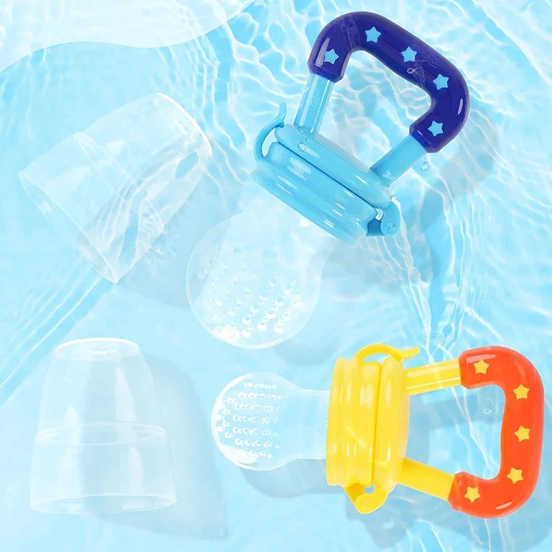 3 PCs Baby Fruit Vegetable Teether Food Supplement Bite Le Silicone Baby Feeding Tableware