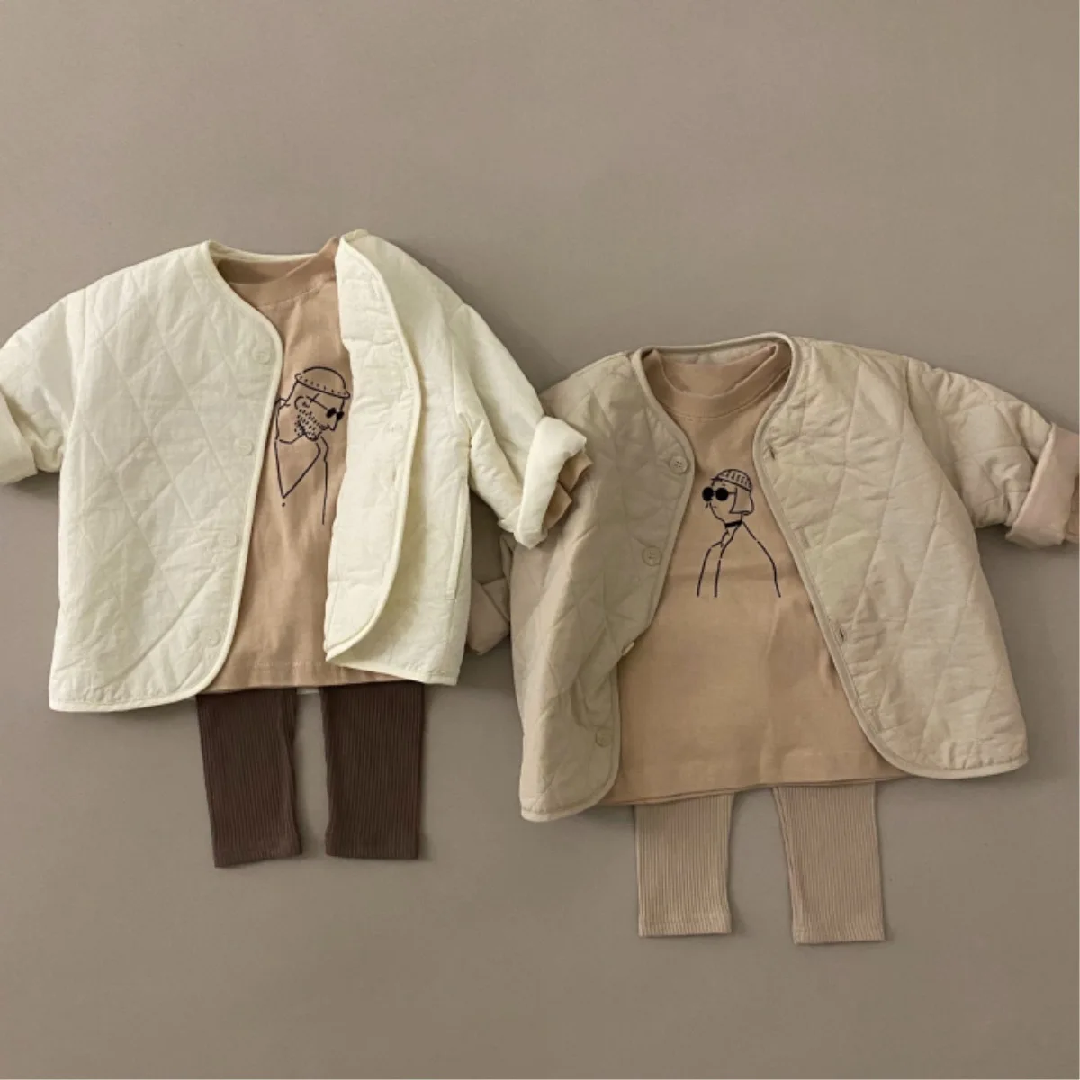 Baby Winter Clothes Thin Warm Jacket 0-3y Girls Casual Cotton-padded Coat Boys Solid Long Sleeve Outerwear Infant Toddler Tops