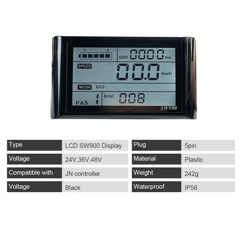 Controlador de onda sinusoidal SW900, 1000W, para patinete eléctrico, bicicleta eléctrica, Protocolo UART No.2, duradero y práctico