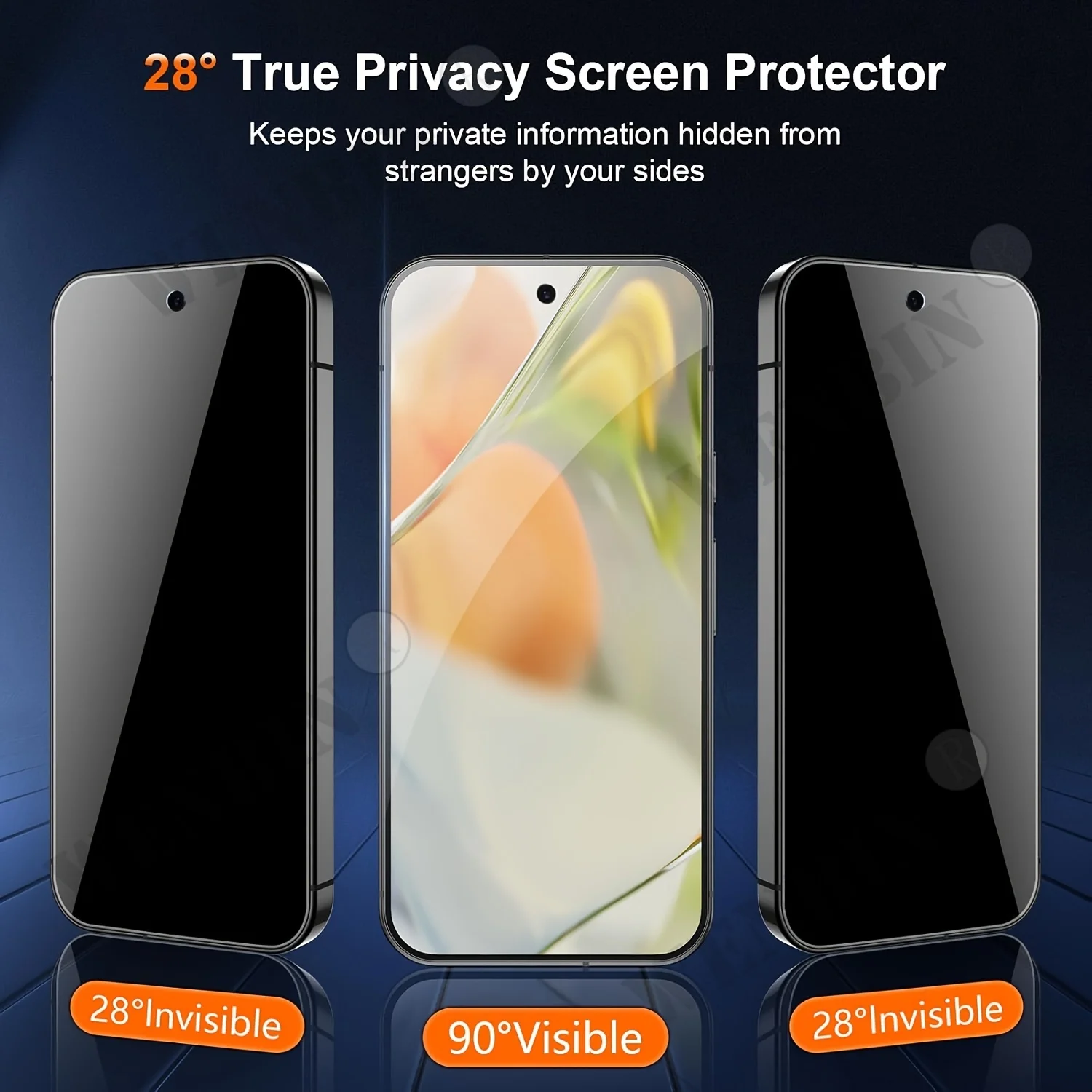 3-Piece Full Cover Privacy Hydrogel Screen Protector Set