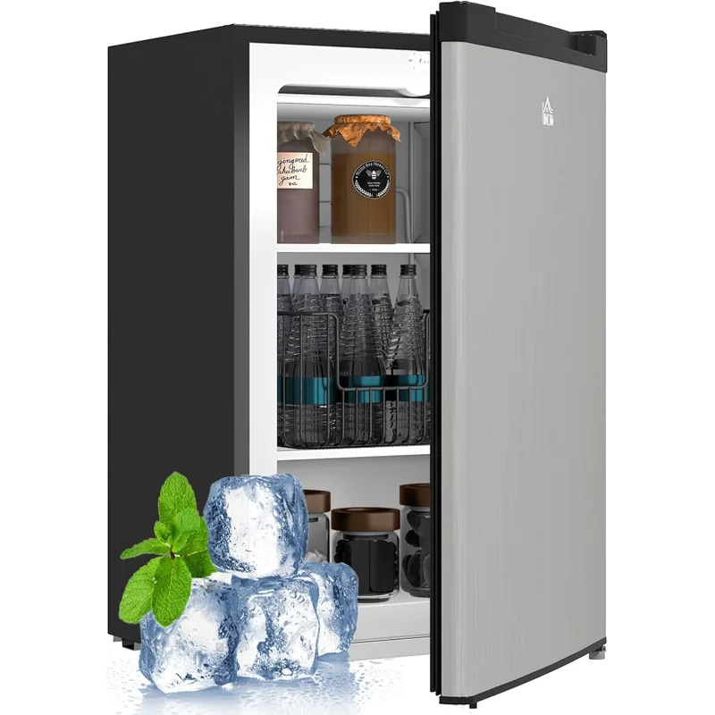 Compact Upright Freezer with Adjustable Temperature
