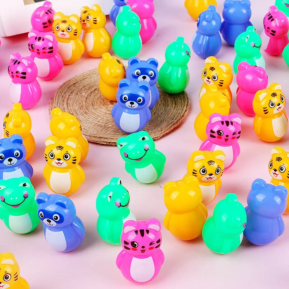 

10Pcs Mini Cartoon Tumbler Kids Party Bulk Toys Birthday Gift Giveaway Pinata Filler Easter Christmas Carnival Party Favor Pack