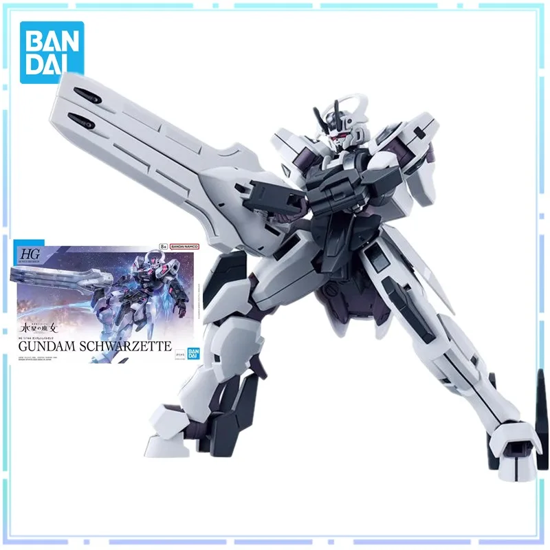 

BANDAI оригинальный аниме HG 1/144 мобильный костюм: ведьма из Mercury GUNDAM SCHWARZETTE Сборная модель фигурки модели игрушки