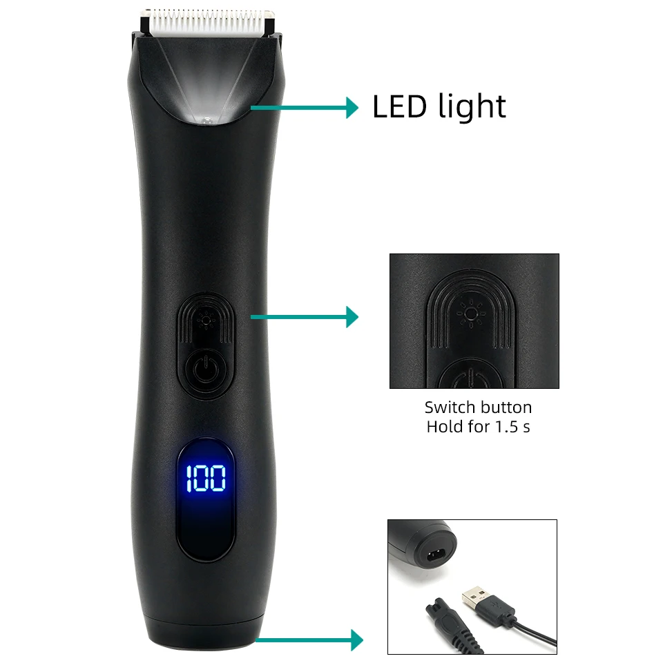 Men's Hair Removal Intimate Areas Places Part Haircut Rasor Wet Dry