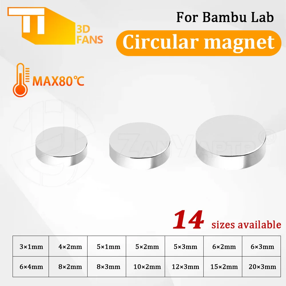 Circular magnet DIY Parts For Bambu Lab 3D printer parts