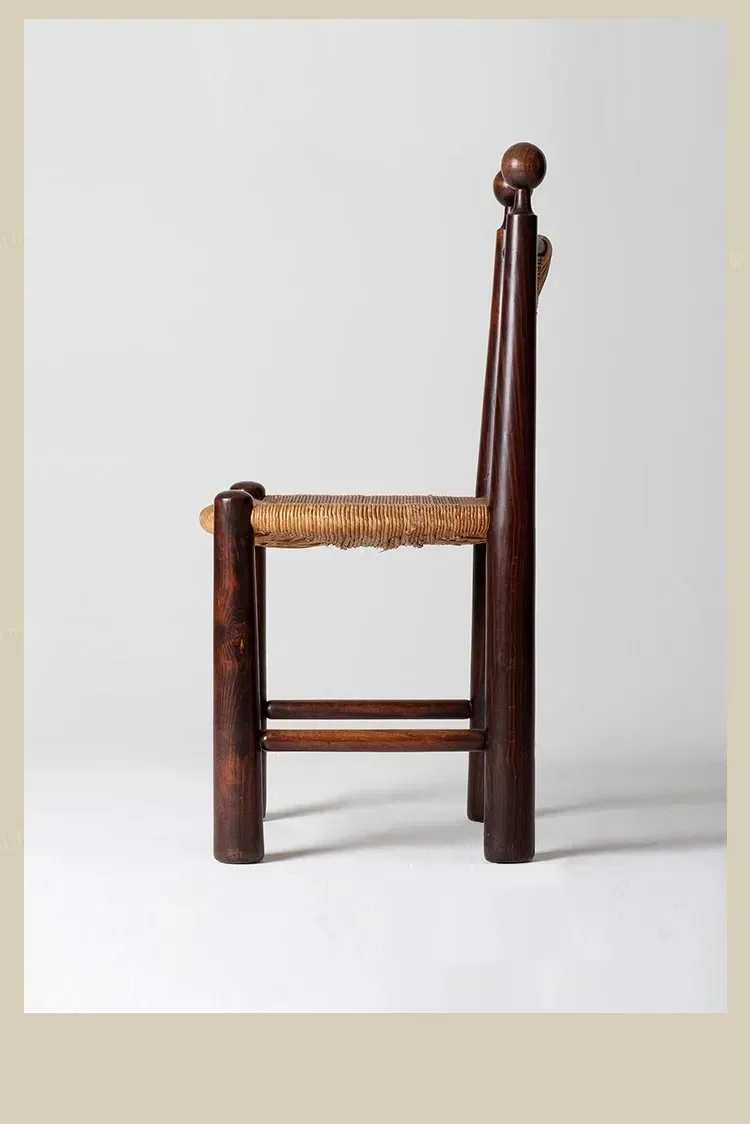 Description Picture 6 of itemBackrest Wooden Dining Chair Living Room Nordic Restaurant Designer Dining Chair Luxury Sillas De Comedor Home Furniture LV40DC