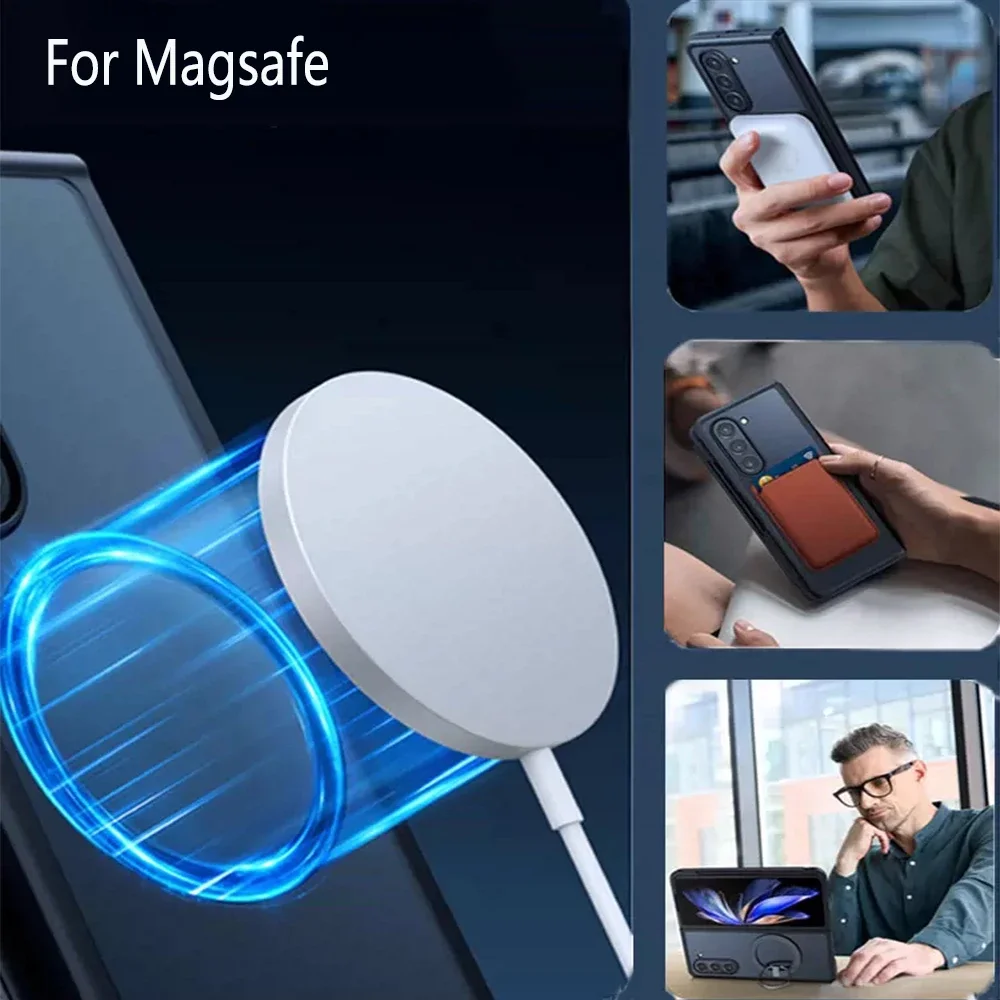 Sleek Magnetic Clear Acrylic Phone Case with Matte Soft Cover