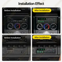 1DIN Retro Car Radio MP3 Player Stereo FM AM RDS DAB Receiver QC3.0 Bluetooth For Porsche VW Mercedes Benz BMW Land Rover Audi - Image 2