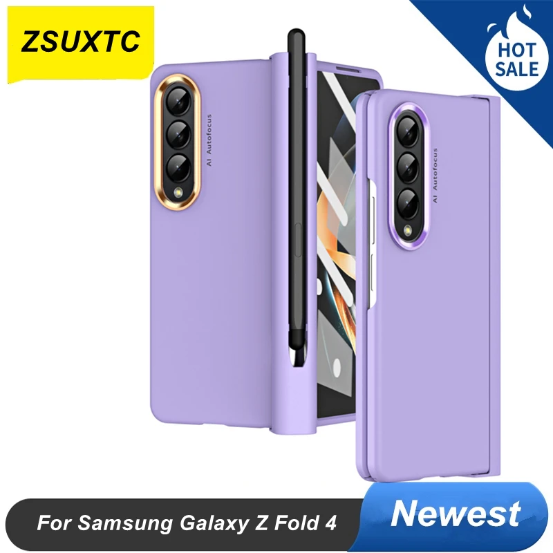 

Складной чехол для телефона Samsung Galaxy Z, складной, 4 дюйма, противоударный чехол с защитой от стилуса для Samsung Z, складной, 4 дюйма