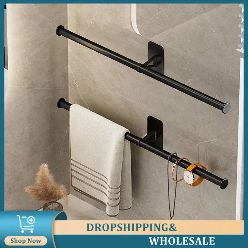Bathroom Accessories Strong Adhesive Save Space Stylish Design Rugged And Safe Quality No Tools Required Drill-free Towel Rack