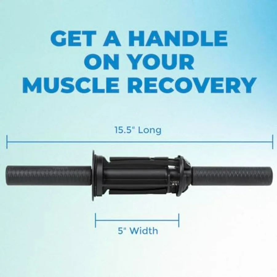 Focus Muscle Roller Handle and Wheel Rack - Equipment for Deeper Muscle Recovery and Secure Storage, Best Combined with 4-Inch F