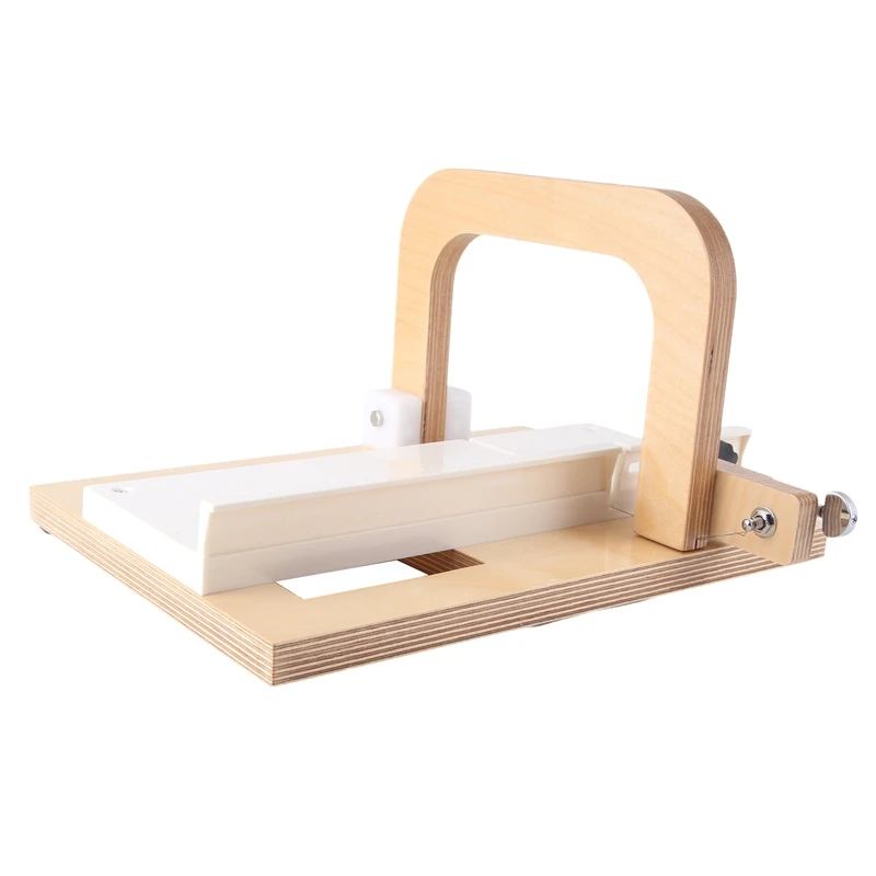 Wooden Soap Cutter, Steel Wire Manual Making Cutting Machine Board Butter Cheese Slicer Ruler Professional