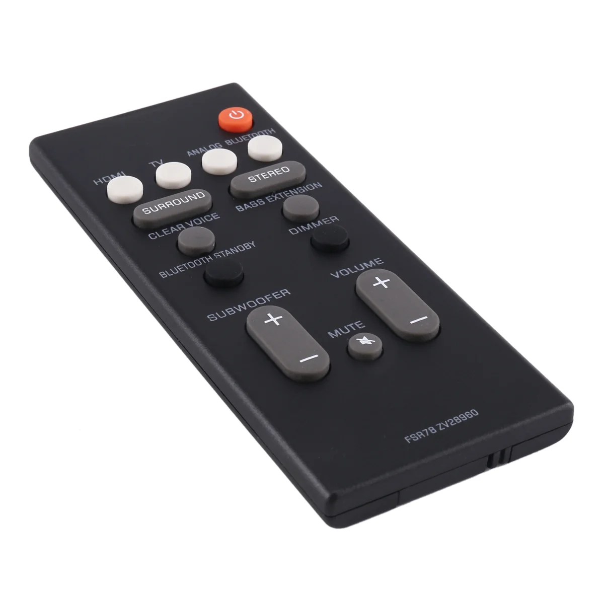 Yamaha YAS-106 YAS-207 ATS-1060 YAS-107 ATS-1070 Bluetooth 사운드 바 시스템 용 최신 원격 제어 FSR78 ZV28960